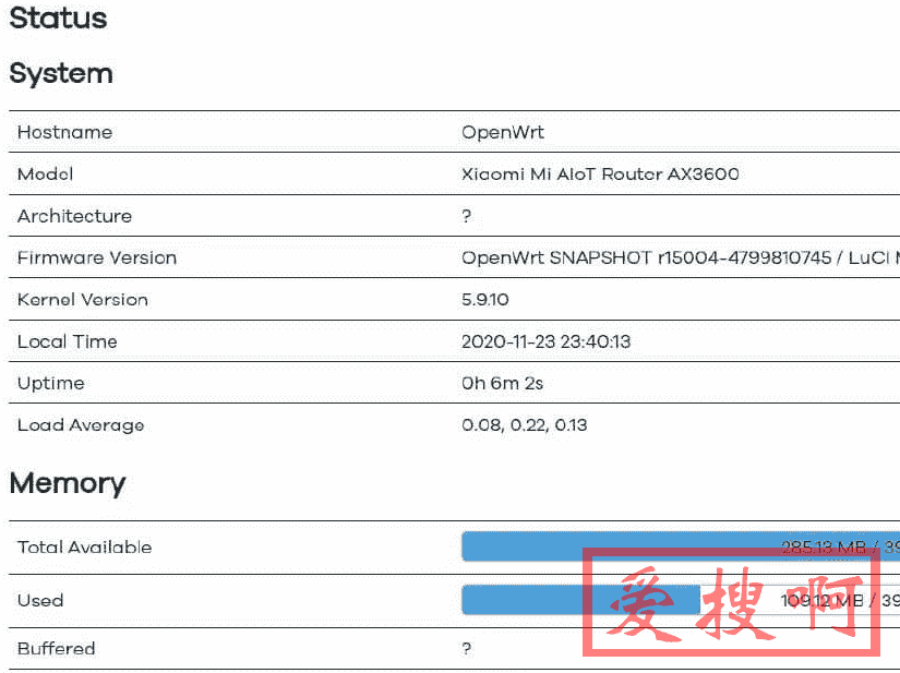 小米路由器ax3600刷机原生openwrt(非qsdk)固件