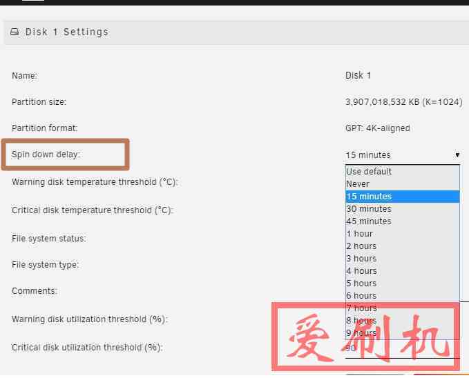 unRAID NAS硬盘休眠设置