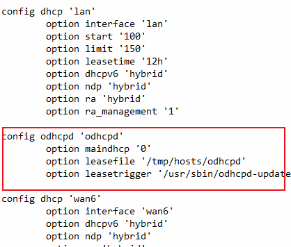 Openwrt固件ipv6开启odhcpd服务器