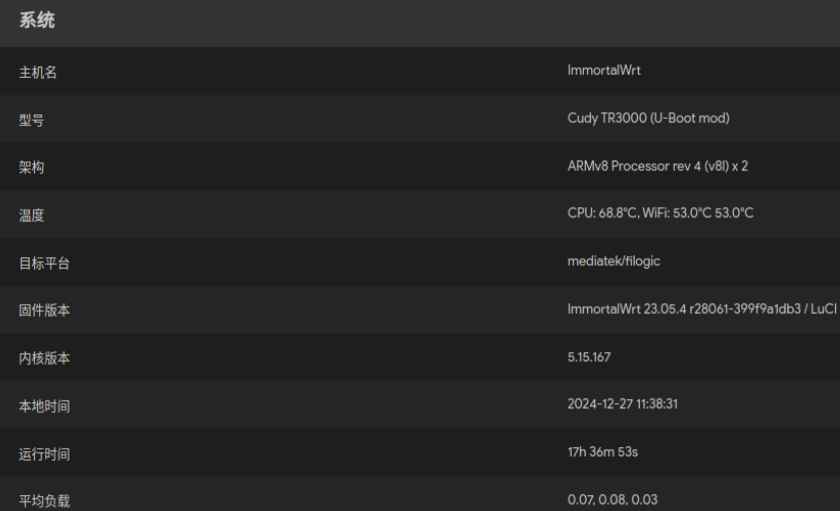 Cudy TR3000刷ImmortalWrt固件大分区版本